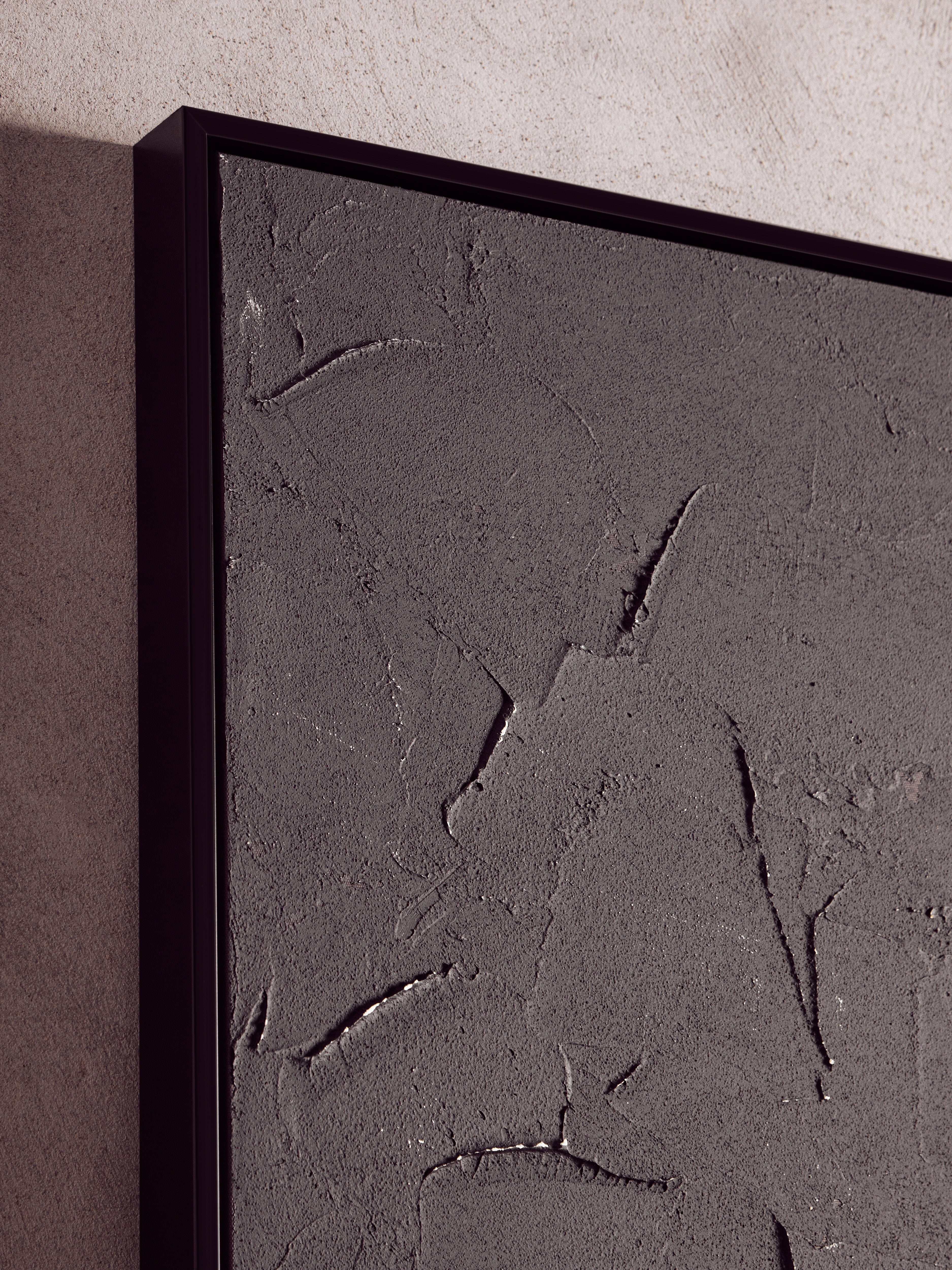 Noah Black & White Abstract Textured Wall Art